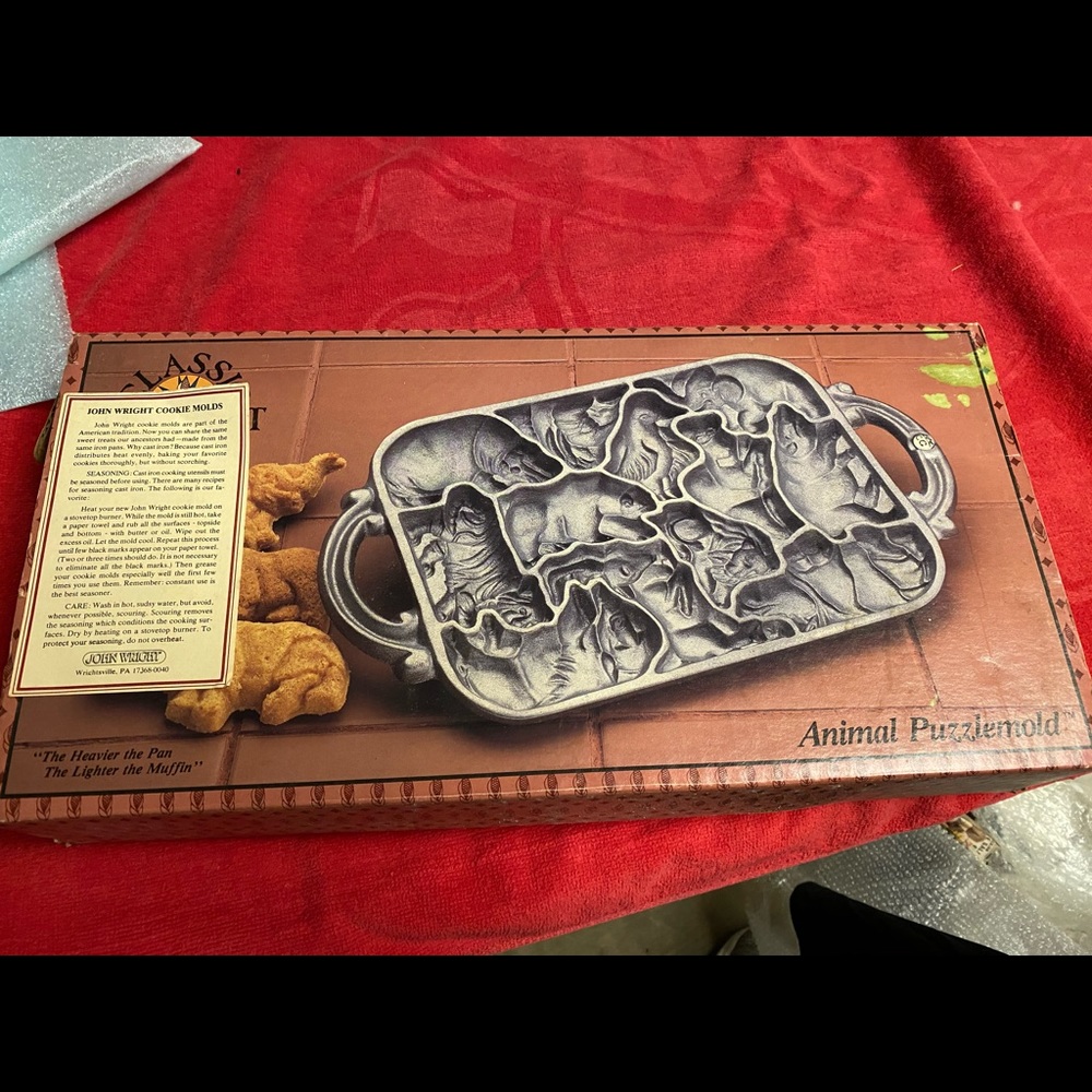 John Wright Cookie Molds: Animal Puzzlemold